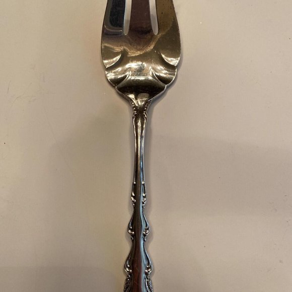Angelique by International Sterling Silver Serving Meat Fork - Picture 1 of 3